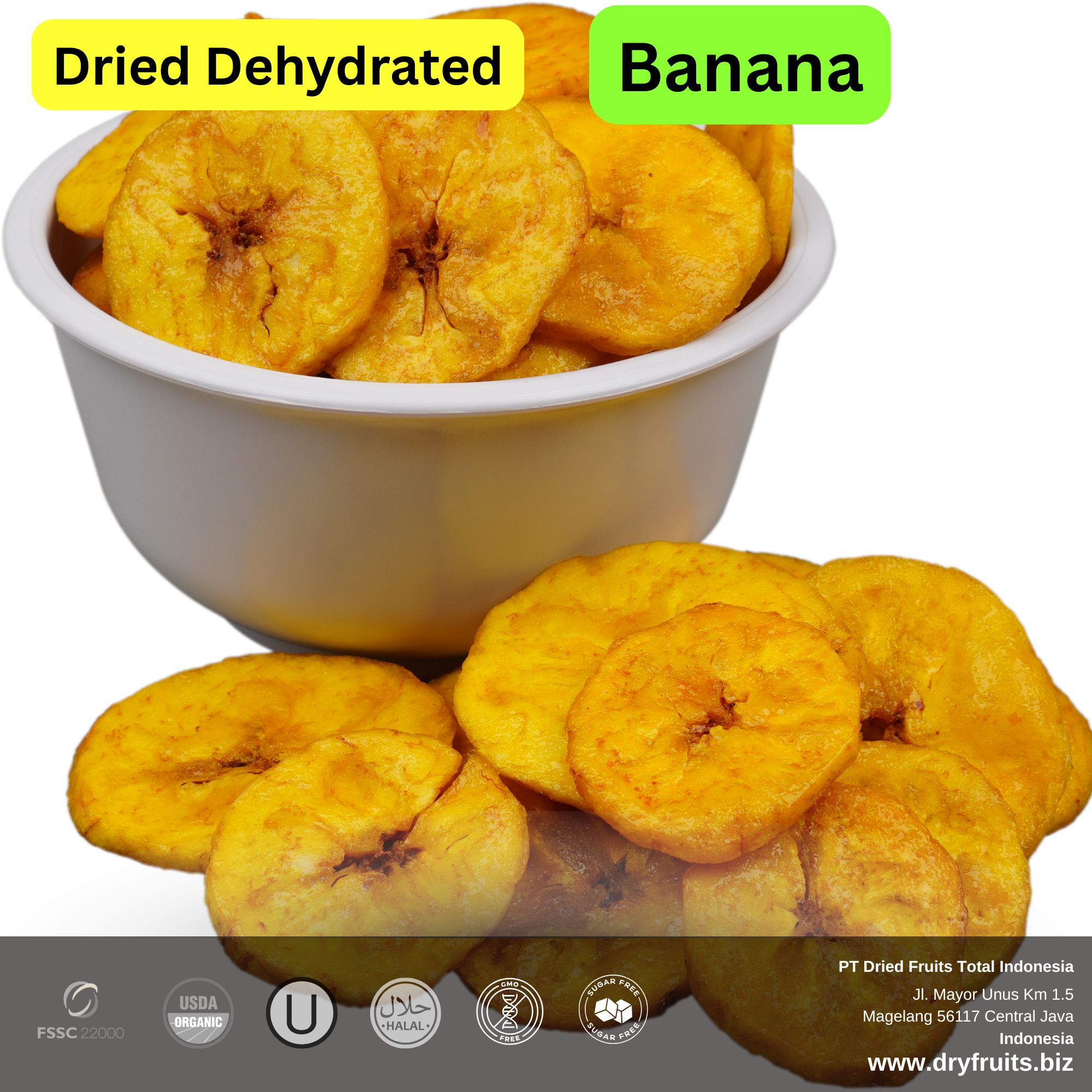 Wholesale Bulk Dried Dehydrated Banana rings