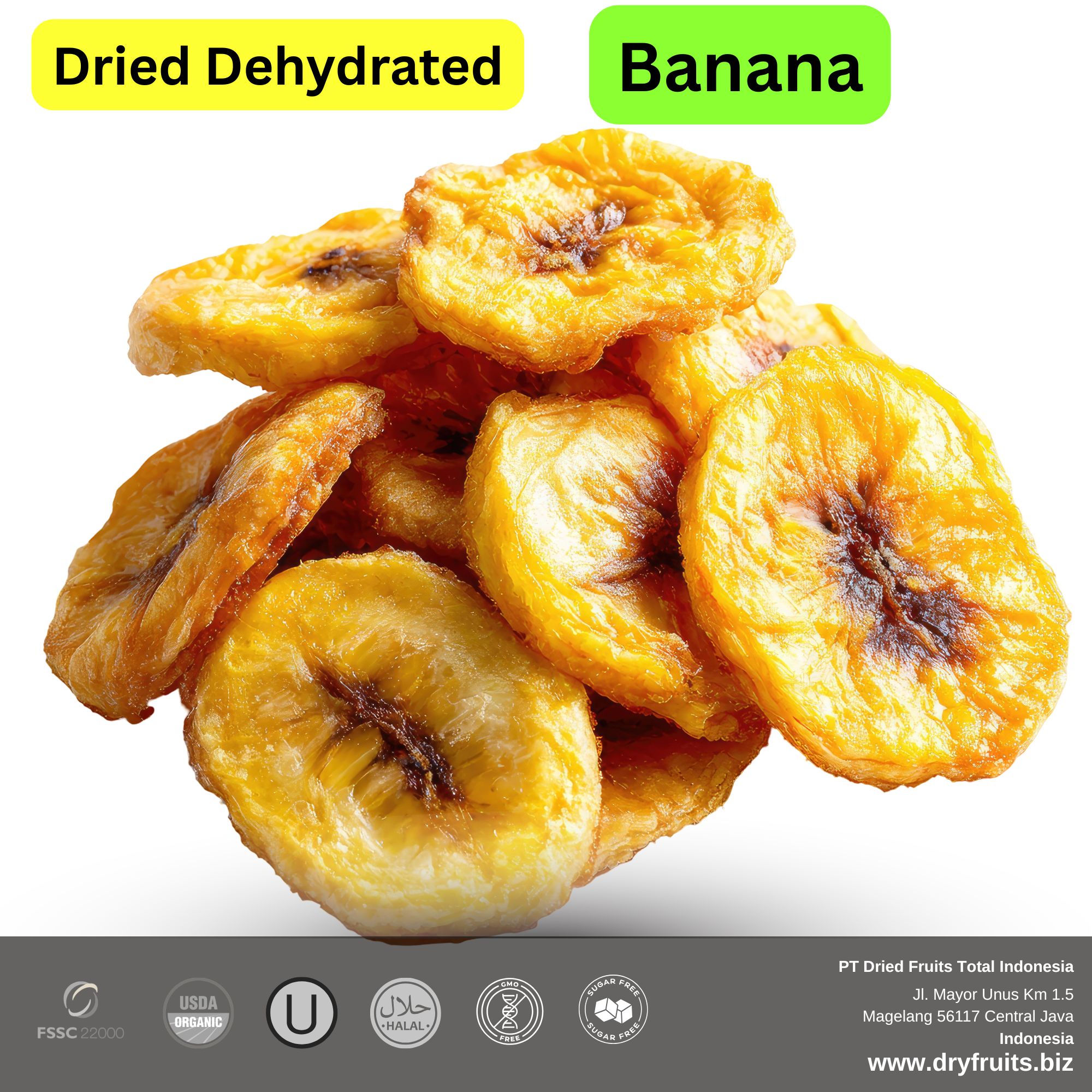Wholesale Bulk Dried Dehydrated Banana rings