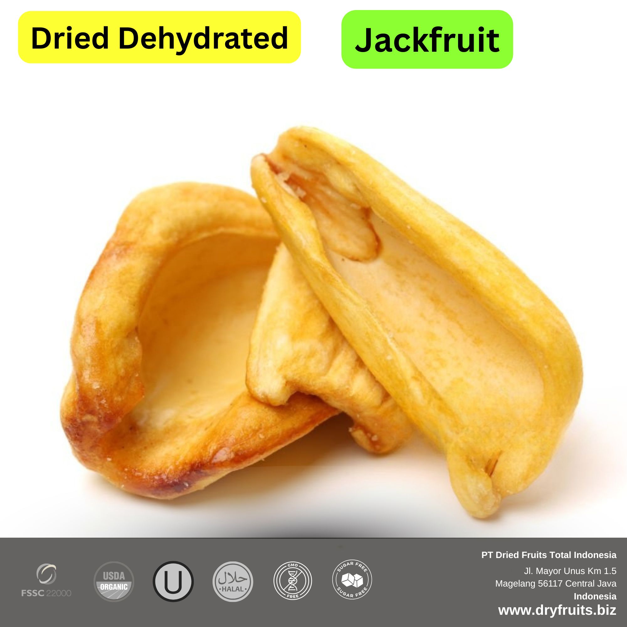Wholesale Bulk Dried Dehydrated Jackfruit chunks